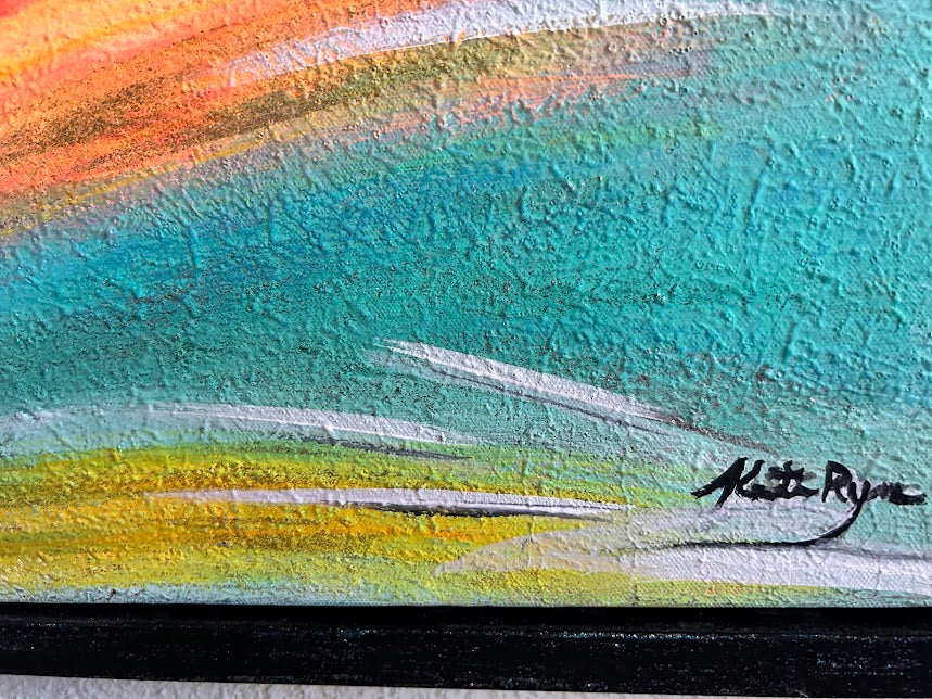 Textured Sparkling Art, Original acrylic painting, 24 x 30 inches, Shimmering subtle sparkle