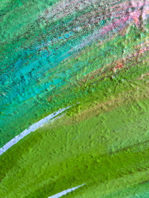 Textured Sparkling Art, Original acrylic painting, 24 x 30 inches, Shimmering subtle sparkle