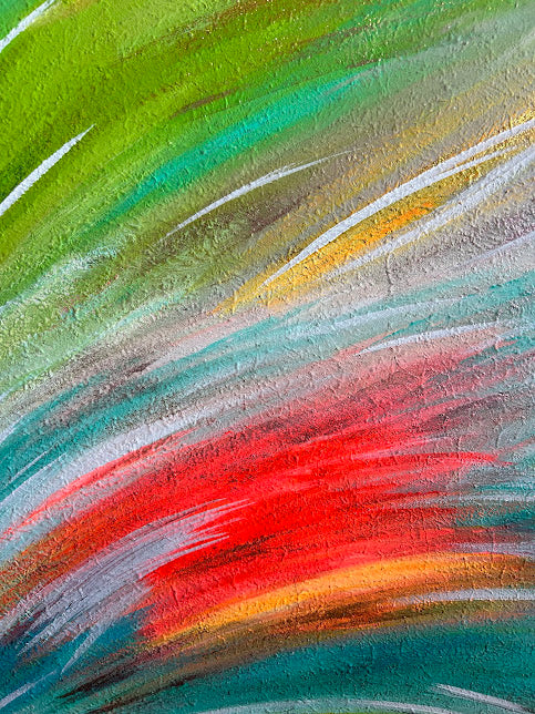 Textured Sparkling Art, Original acrylic painting, 24 x 30 inches, Shimmering subtle sparkle
